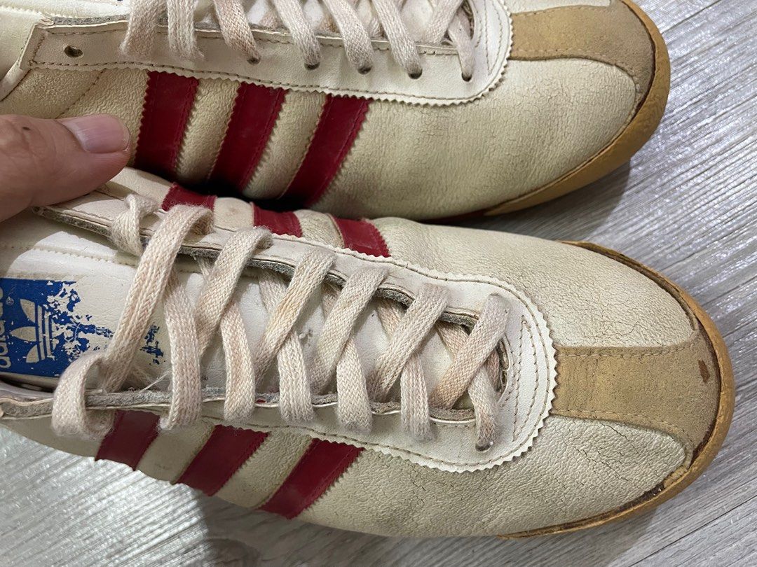 adidas gazelle silver green womens Adidas 1970s Made in West-Germany Vienna Sneaker White Red  Knud Peters