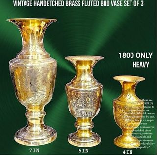 Vintage Brass vases