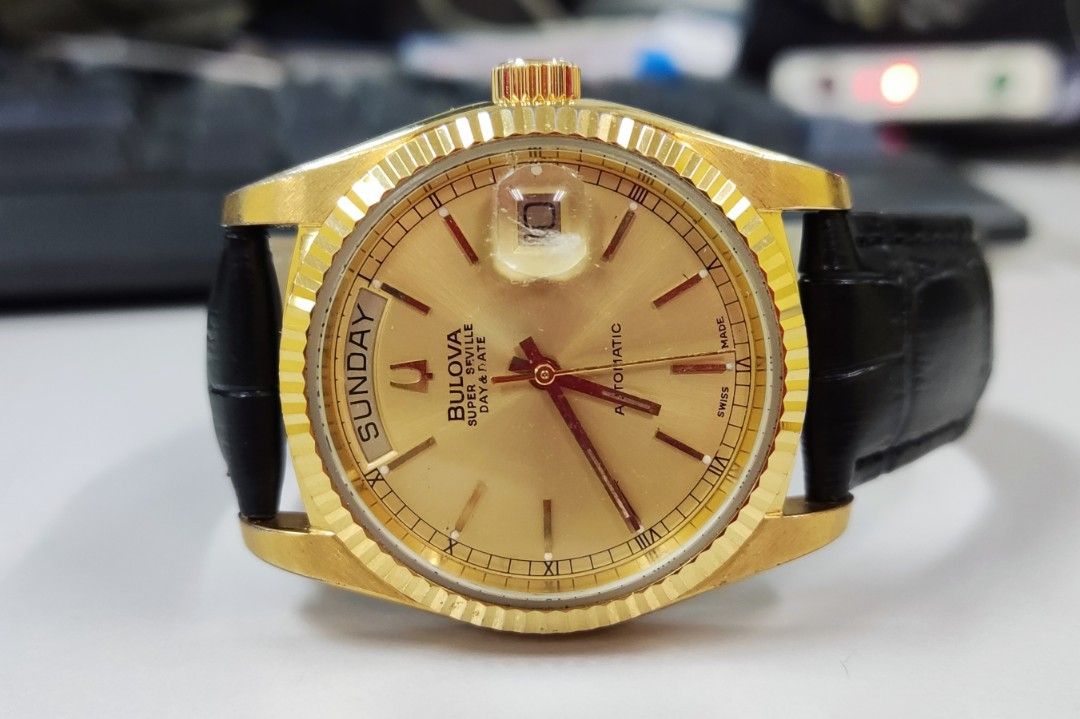 Bulova super seville day clearance & date automatic 25 jewels