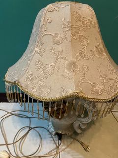 Vintage embroidered flower lamp cover