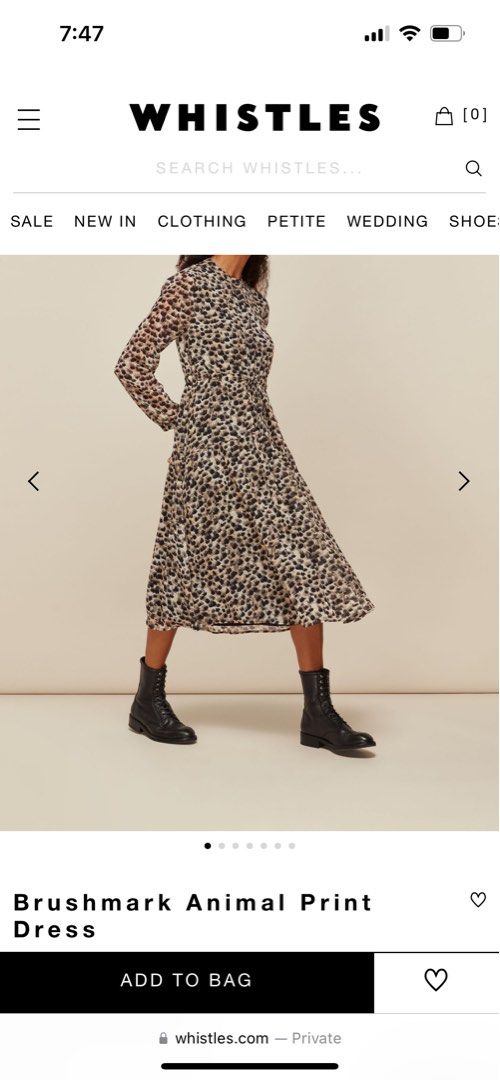 Whistles leopard print dress Women s Fashion Dresses Sets