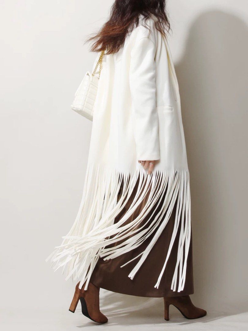 Fringe jacket white hotsell
