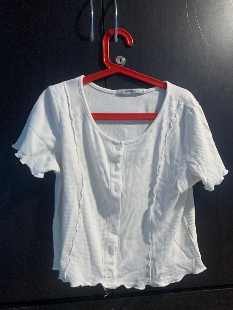White sweater new arrivals short sleeve