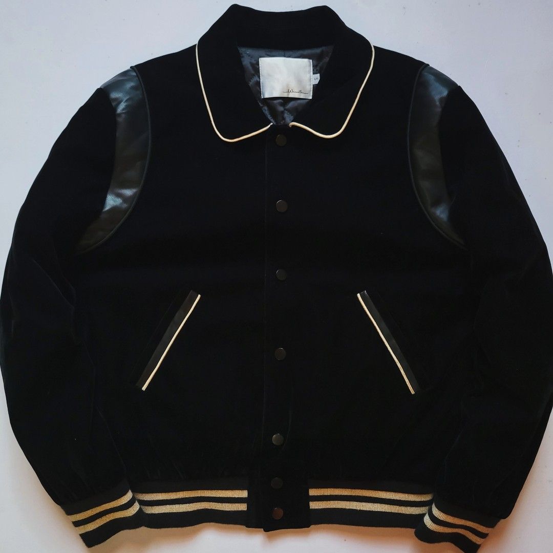 Wool Leather SLP Teddy Varsity Jacket