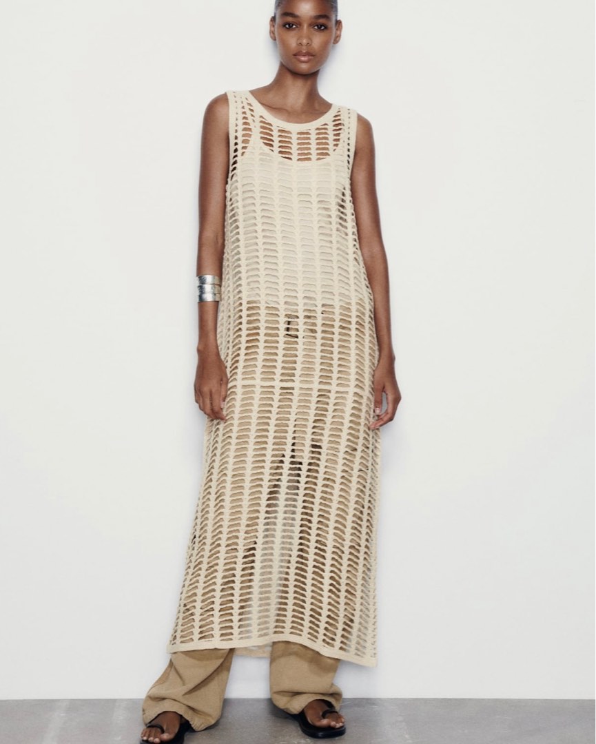 zara mesh tunic dress Women s Fashion Dresses Sets Dresses on