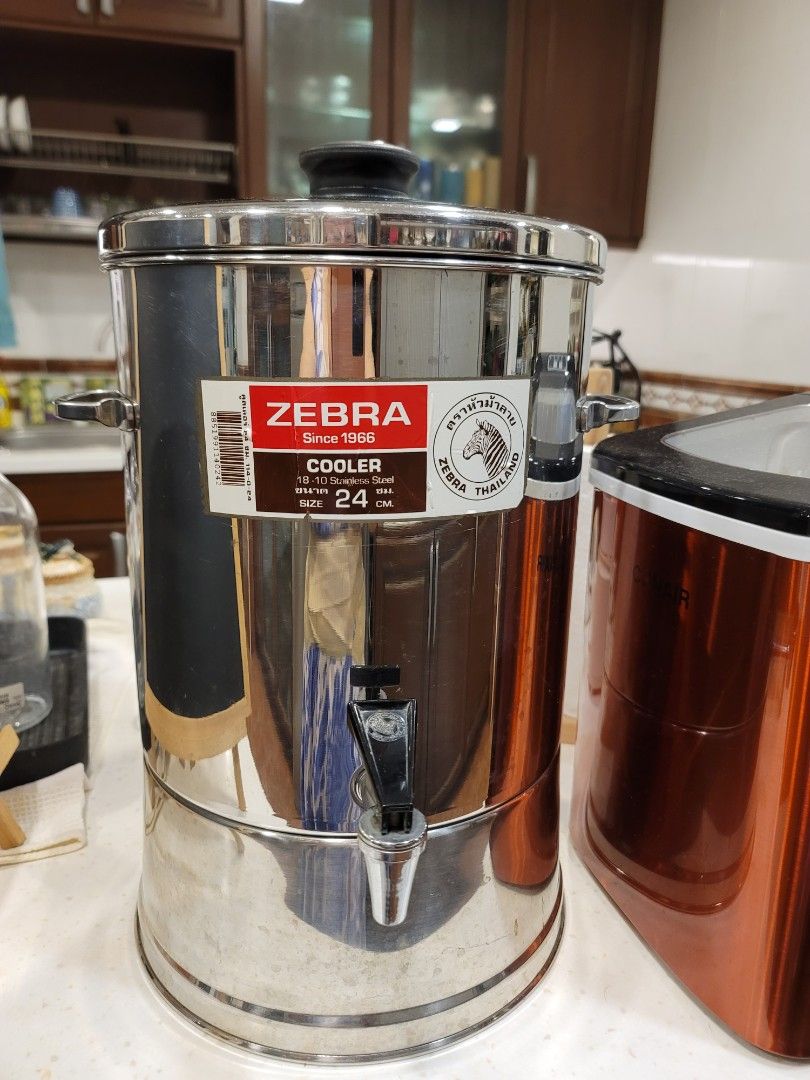 Zebra stainless steel water dispenser 22cm sale