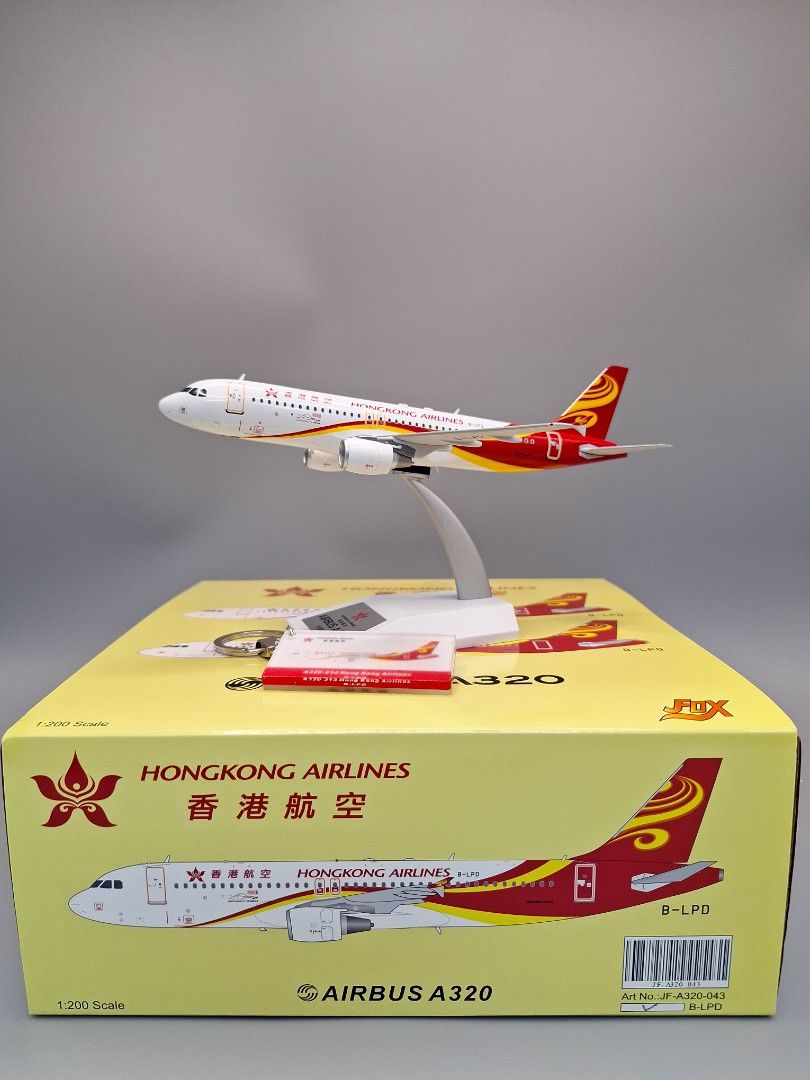 1:200 香港航空A320 HONGKONG AIRLINES B-LPD, 興趣及遊戲, 玩具 1:200 香港航空A320 HONGKONG AIRLINES B-LPD, 興趣及遊戲, 玩具