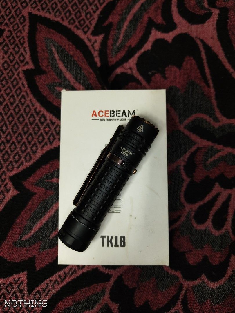 ACEBEAM TK18 (Category: Home Improvement Tools & Accessories) located in Pekan. Submitted by armzs001 (Listing ID 1283236830, Image 3). Description: - 3000Lumen Flashlight - Well Use - FOC Acebeam High-Drain 18650 battery.