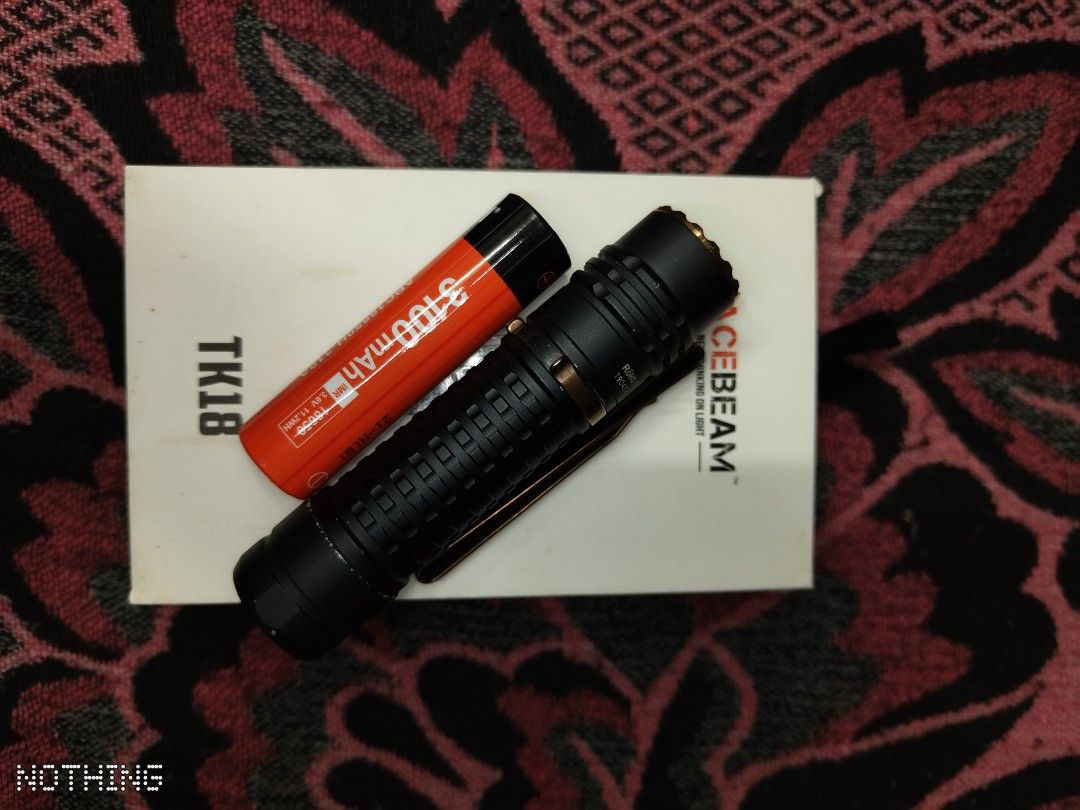 ACEBEAM TK18 (Category: Home Improvement Tools & Accessories) located in Pekan. Submitted by armzs001 (Listing ID 1283236830, Image 1). Description: - 3000Lumen Flashlight - Well Use - FOC Acebeam High-Drain 18650 battery.