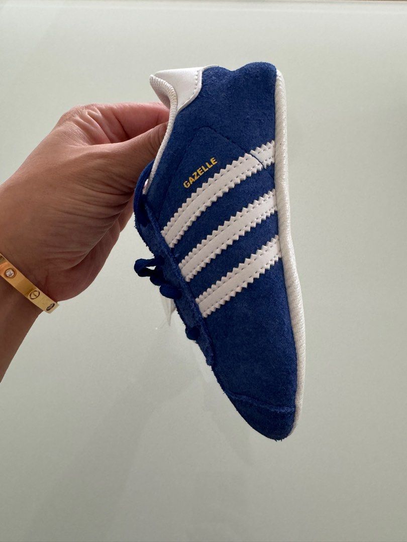 Baby adidas gazelle crib shoes discount