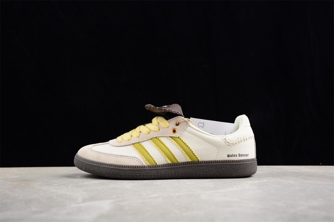 adidas gazelle silver green womens Adidas x Wales Bonner Pony Tonal Samba Shoes  Extra Butter