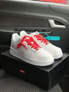 Pre order Supreme Air Force 1 White CU9225 100 Men s Fashion