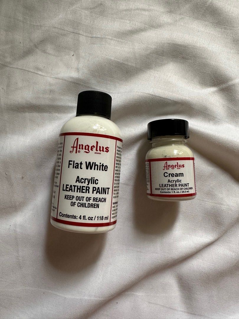Angelus Acrylic Leather Paint Flat White Cream Hobbies Toys