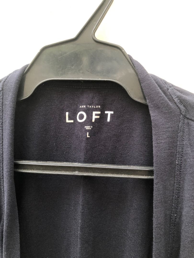 Ann taylor loft black cardigan shop