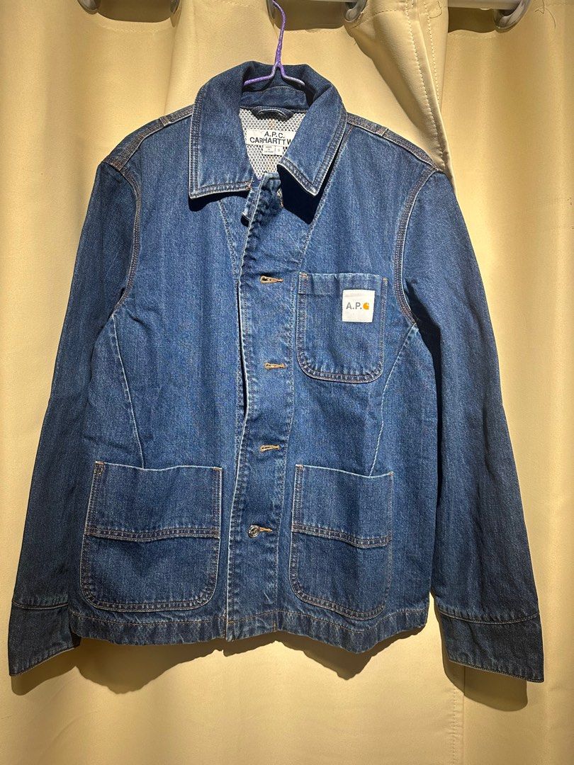 A.P.C. X CARHARTT WIP TALK JACKET APC牛仔褸, 男裝, 外套及 A.P.C. X CARHARTT WIP TALK JACKET APC牛仔褸, 男裝, 外套及