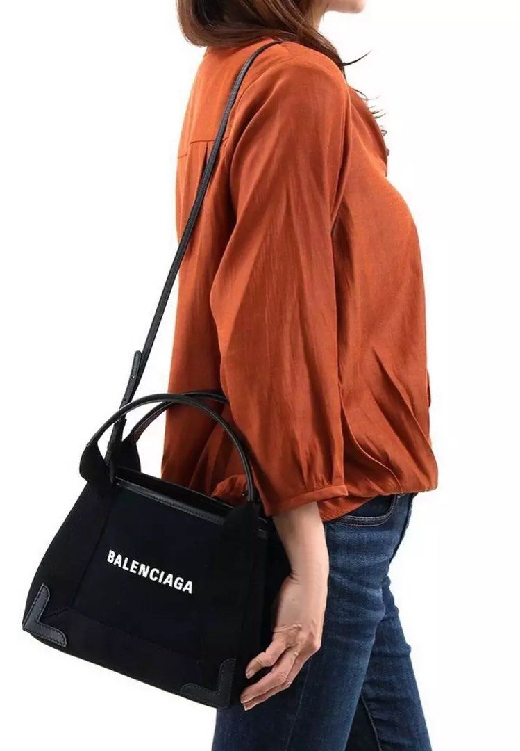 Balenciaga navy cabas xs black Women s Fashion Bags Wallets