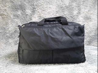 Black Zipper Closure Duffel Bag