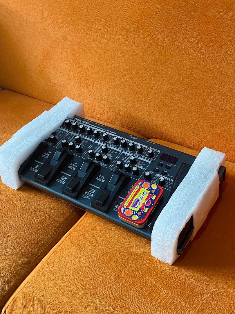 Boss ME80 - Guitar Effects- RUSH (Category: Musical Instruments) located in Pasig City. Submitted by gievillarin (Listing ID 1283169450, Image 3). Description: Boss Me80 with box Slightly used sa church services Protected with foam and gigbag Inclusions: Unit Box and Manual Note: Psu and gig bag is not included Rfs: need cash, will convert to analog. .