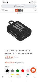 Brand New Portable JBL 3 Go