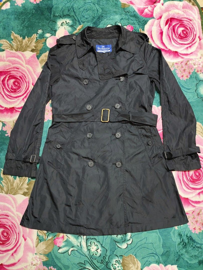 Burberry blue label nylon trench
