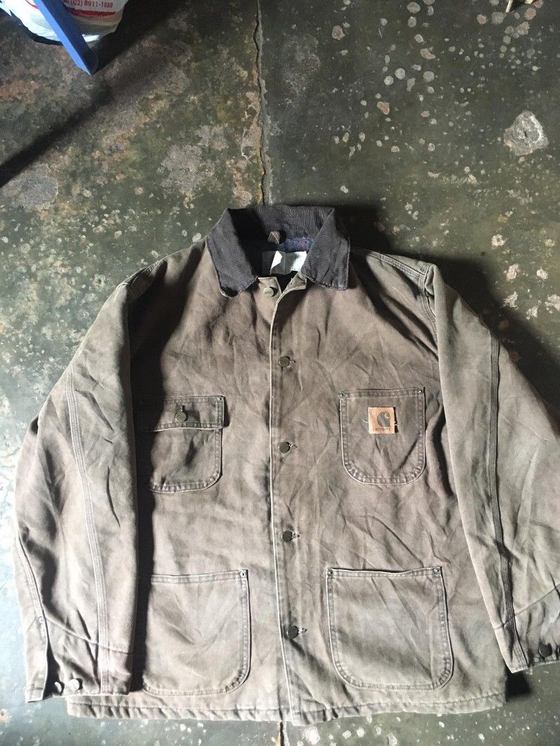 CARHARTT CHORE JACKET MULTIPLE POCKET VINTAGE EAST 1889 Men s Fashion Coats Jackets and Outerwear on Carousell