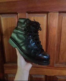 Caterpillar Leather Boots Steel Toe Men’s Work Boot(8.5 US M)