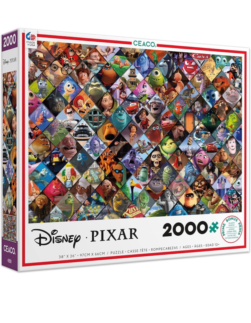 Ceaco Disney/Pixar Clips Jigsaw Puzzle, 2000 Pieces Multi-colored