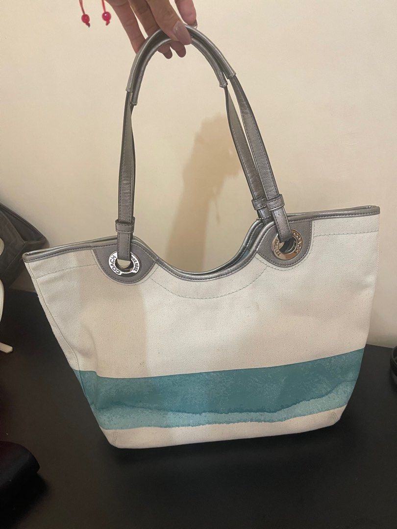 Coach bag canvass beach tote Women s Fashion Bags Wallets Purses Pouches on Carousell