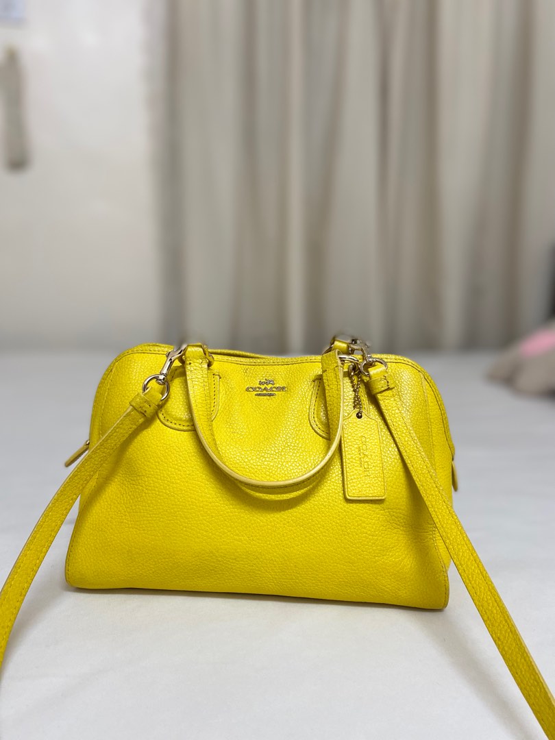 Coach best sale yellow bag