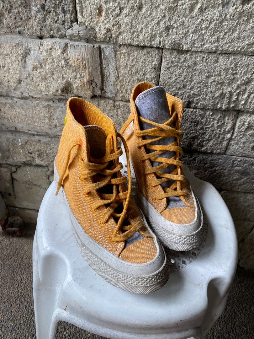 FLASH SALE Converse Chuck 70 Renew High Saffron Yellow Women s Fashion Footwear Sneakers on Carousell