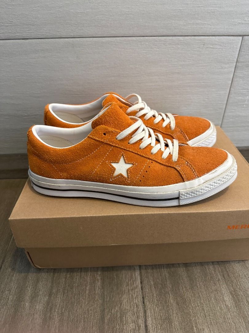 Orange one star converse online