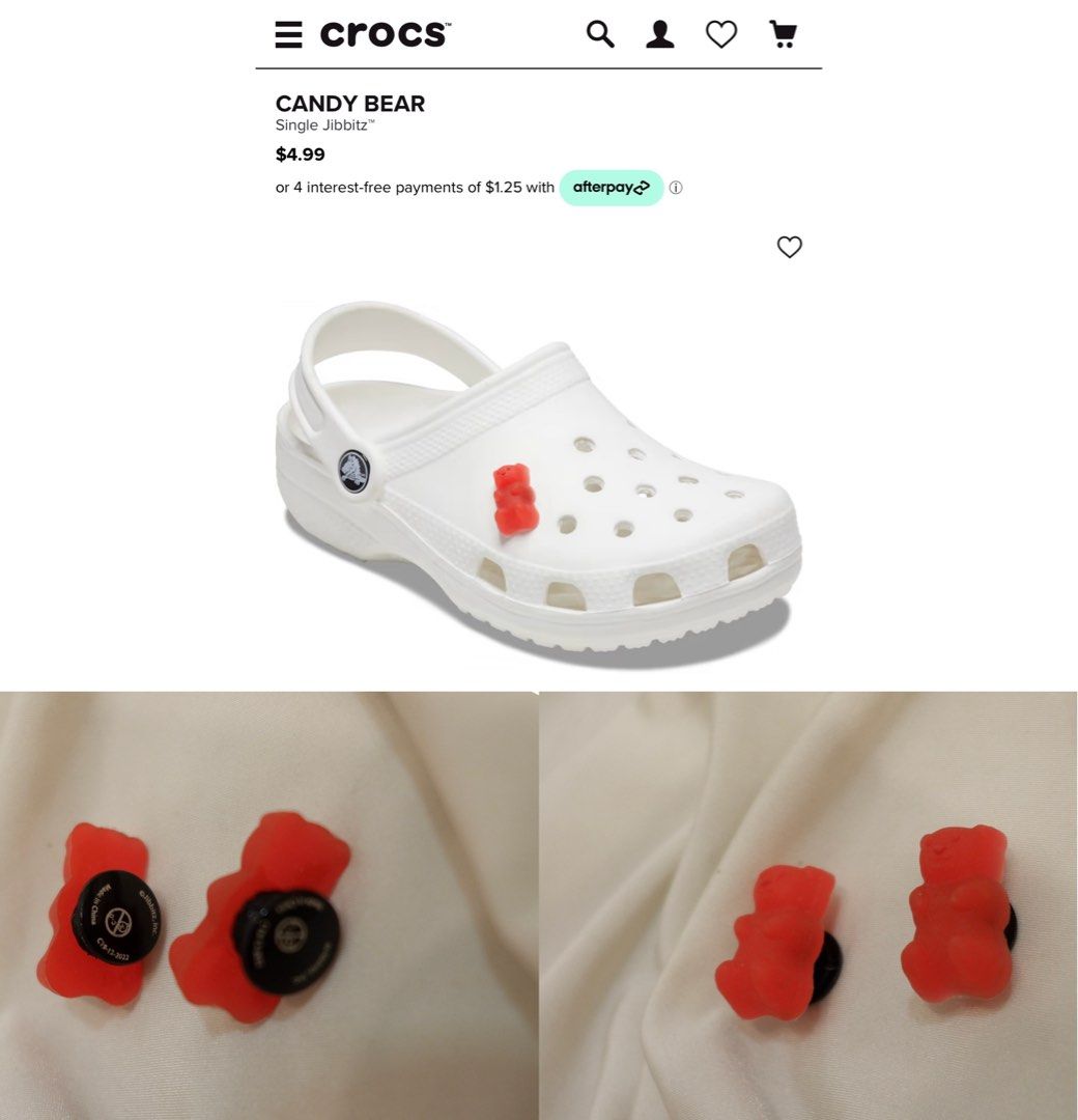 Gummy bear crocs top