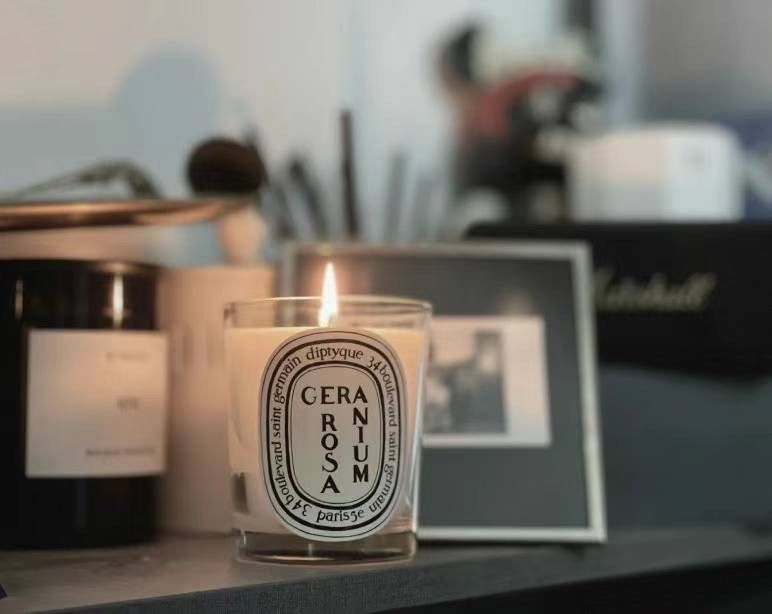 diptyque GERANIUM ROSAキャンドル 190g オードトワレ付