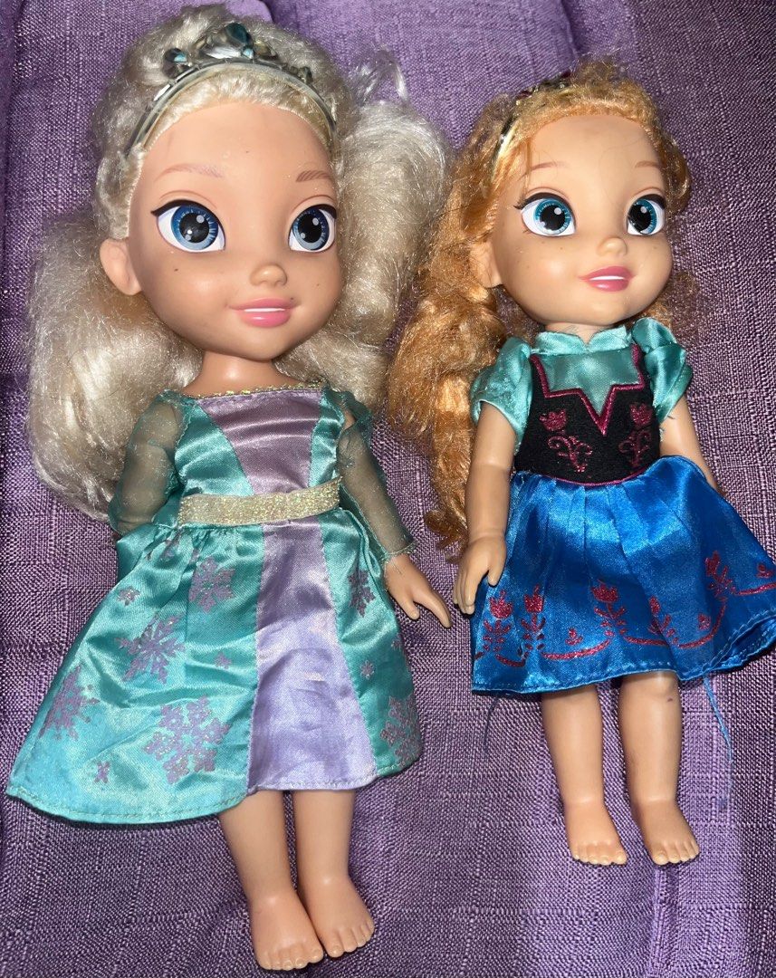 Disney Frozen Deluxe Toddler Anna Elsa Doll Hobbies Toys Toys Games on Carousell