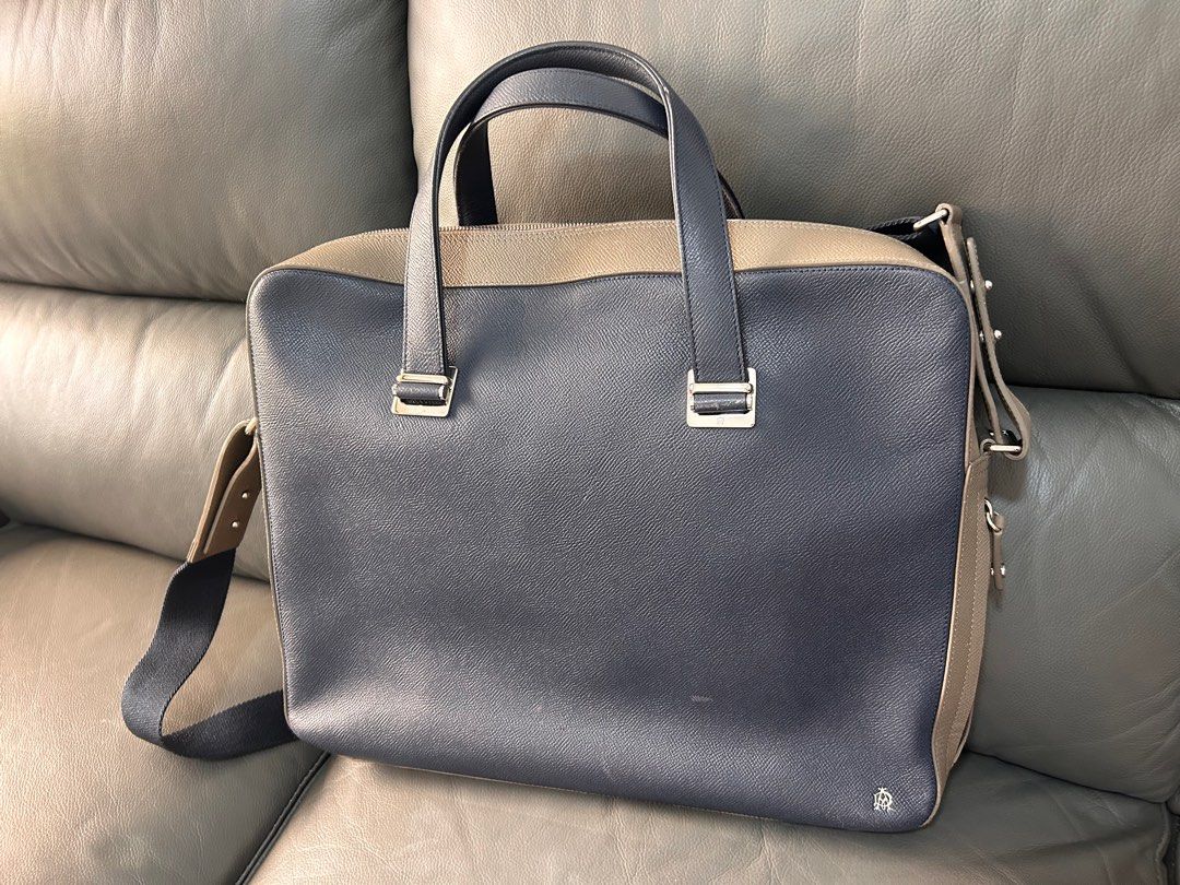 Dunhill leather laptop bag documents holder Computers Tech Parts Accessories Laptop Bags Sleeves on Carousell