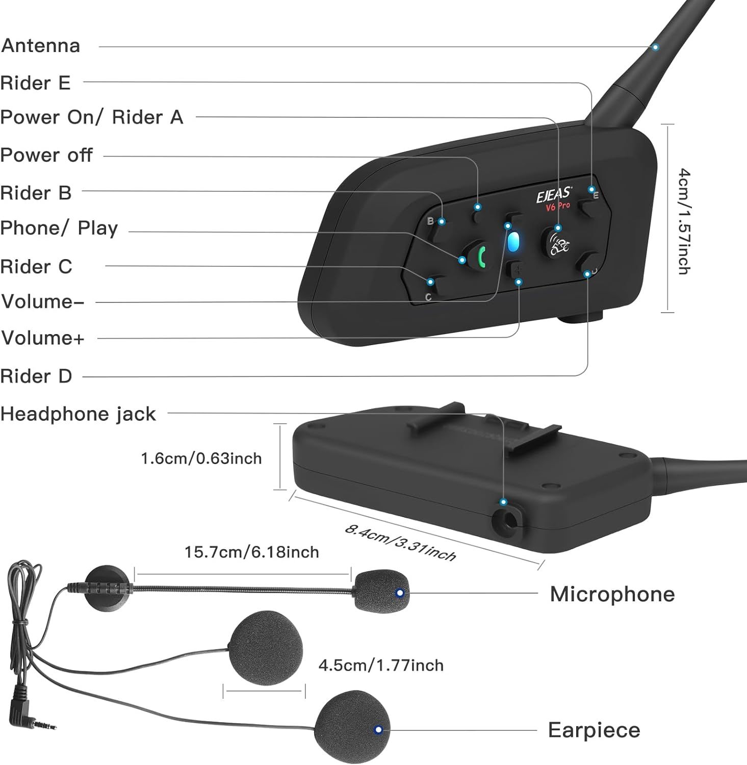 6 rider 2025 intercom