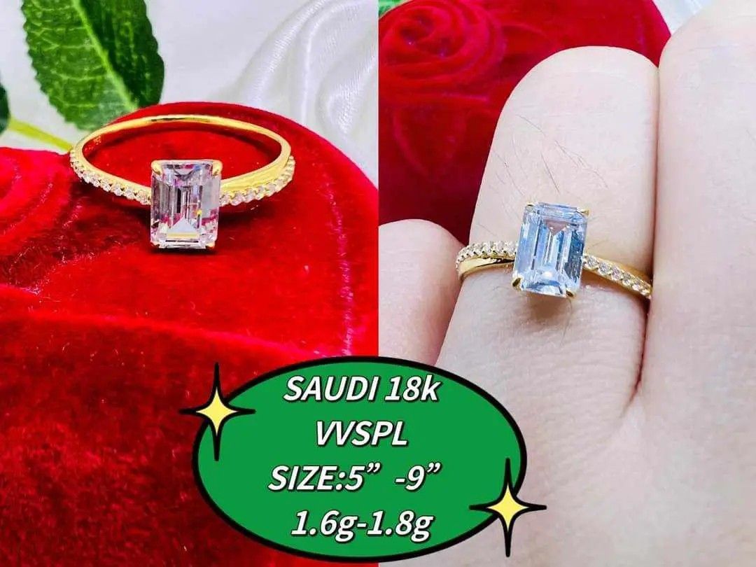 Engagement Ring in 18Karat Saudi Gold (Category: Earrings) located in Caloocan City. Submitted by cheskhaionlinestore2.0 (Listing ID 1283157843, Image 1). Description: New Arrival 😍 Engagement Ring 18Karat Saudi Gold Details indicated in the photo ‼️ Guaranteed Pawnable 💯 Wise Investment 😉 Brandnew 💯 We accept COD Nationwide ( with dp to avoid cancellation of orders ‼️) Message us directly for Inquires and Orders ‼️ 👉🏻 Cheskhai Online Store
