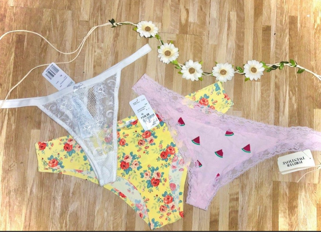 ONHAND‼️ Brandy Melville ~ Floral Bow Underwear, Women's Fashion,  Undergarments & Loungewear on Carousell