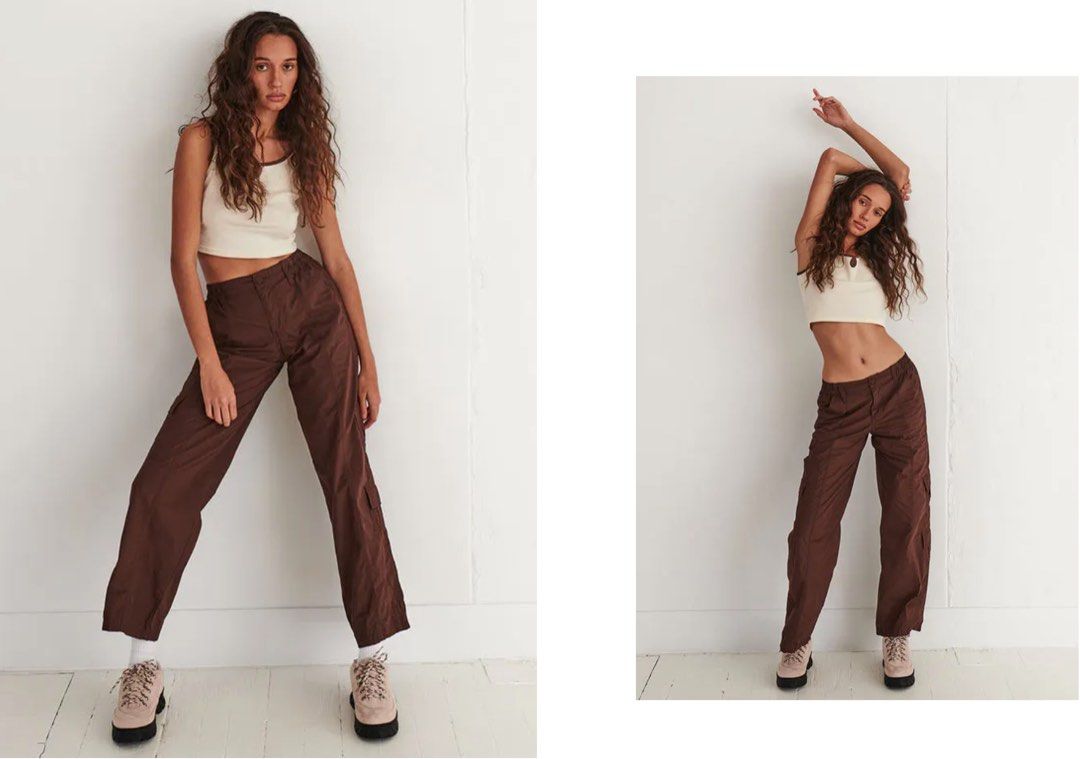 GHANDA Cargo Pants (Category: Other Bottoms) located in Singapore. Submitted by joellephy (Listing ID 1283168708, Image 2). Description: brand new with tag! bought it at $29 flattering pair of cargo pants model is wearing size 6.