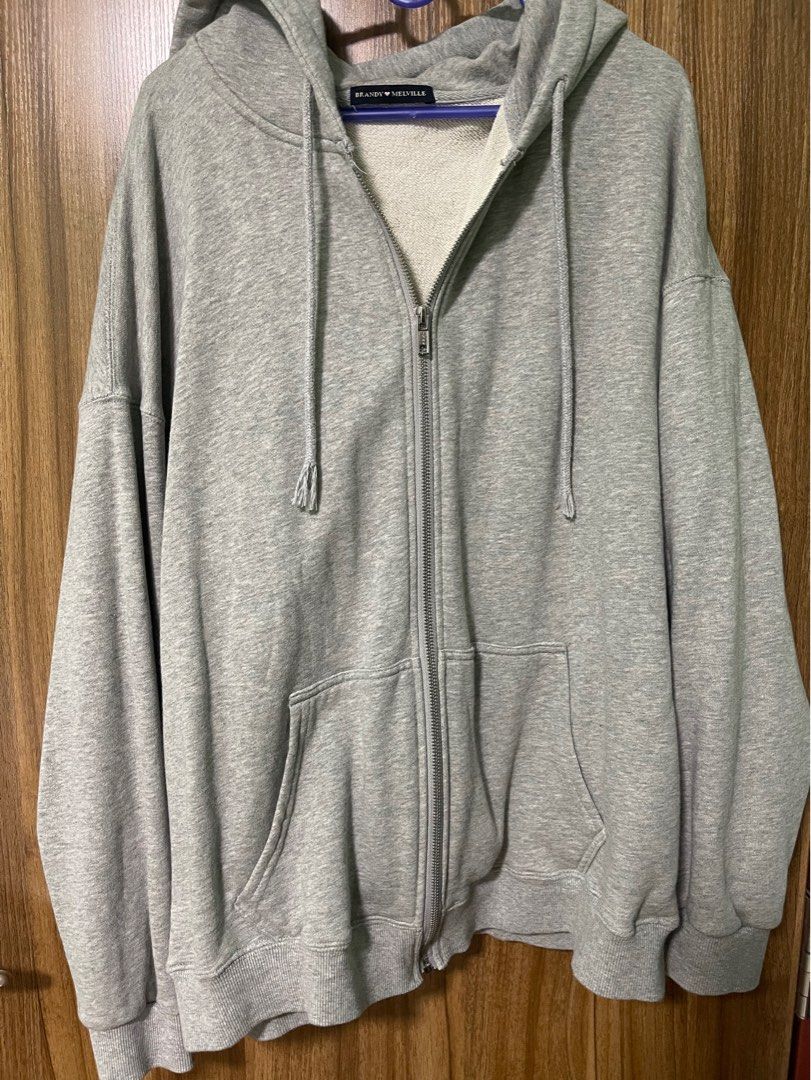 Oversized brandy Grey Jacket Women s Fashion Coats Jackets and Outerwear on Carousell