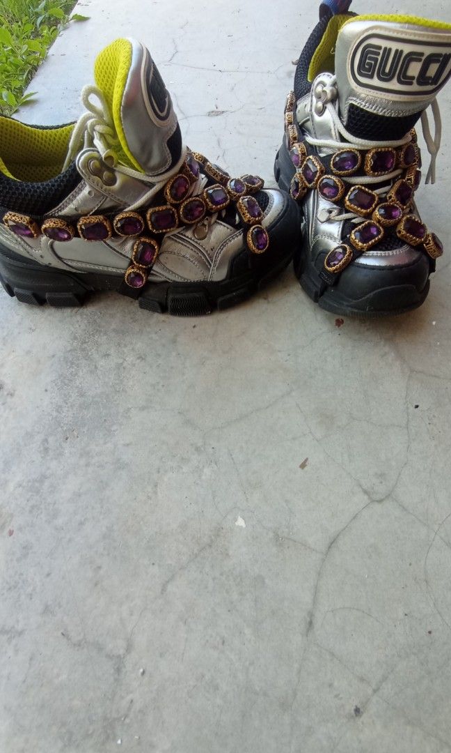 Gucci flashtrek shop silver