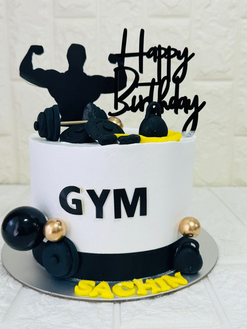 Birthday for bodybuilder - Decorated Cake by Kaliss - CakesDecor