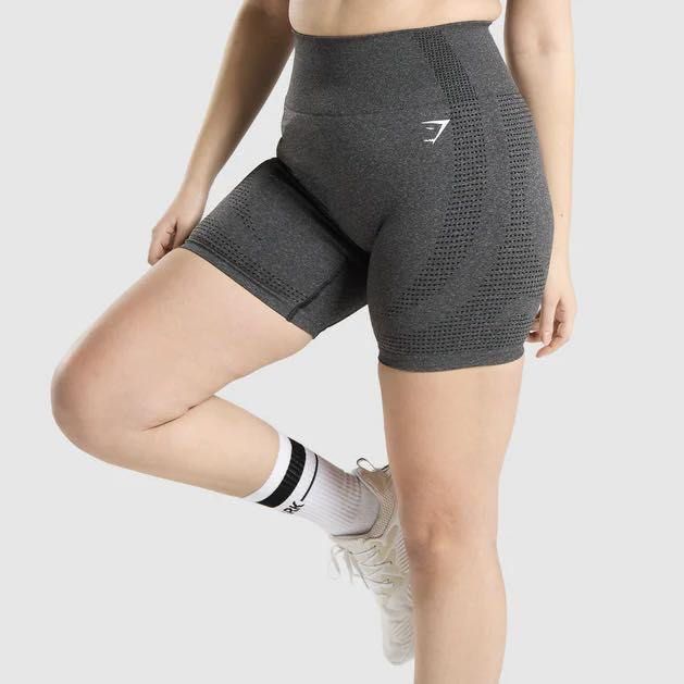 Gymshark Vital Seamless 2.0 Shorts - Smokey Grey Marl, Women's