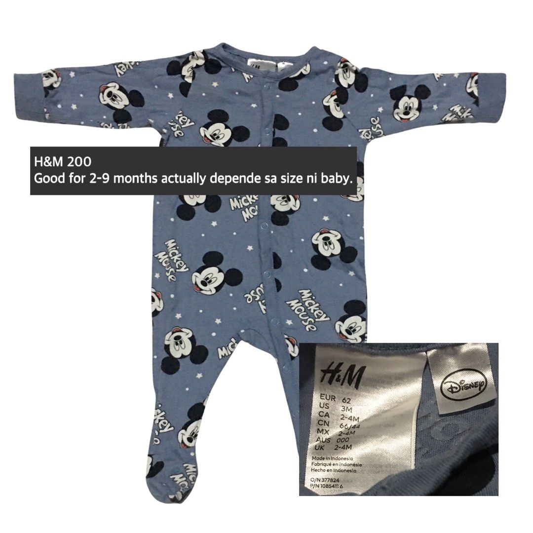 H and hot sale m onesies