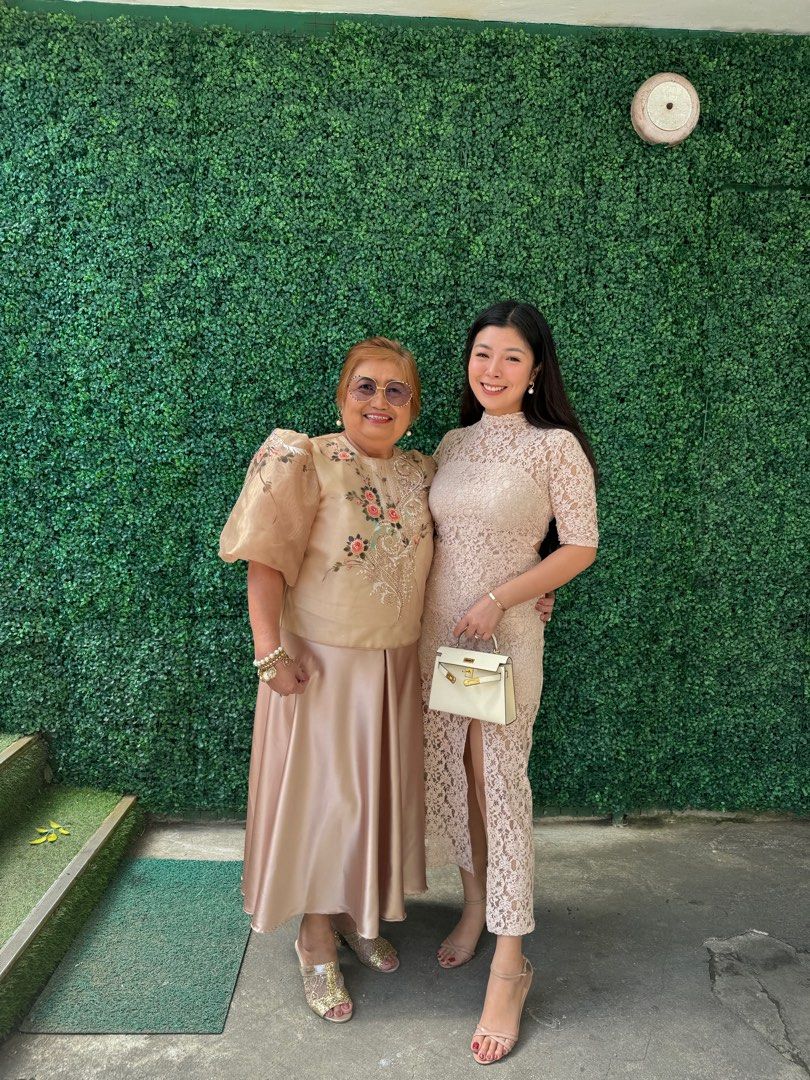 Honey Mi Honey lace long dress BNWT edit: used once retails 10k 32  waist, Women's Fashion, Dresses & Sets, Evening dresses & gowns on Carousell