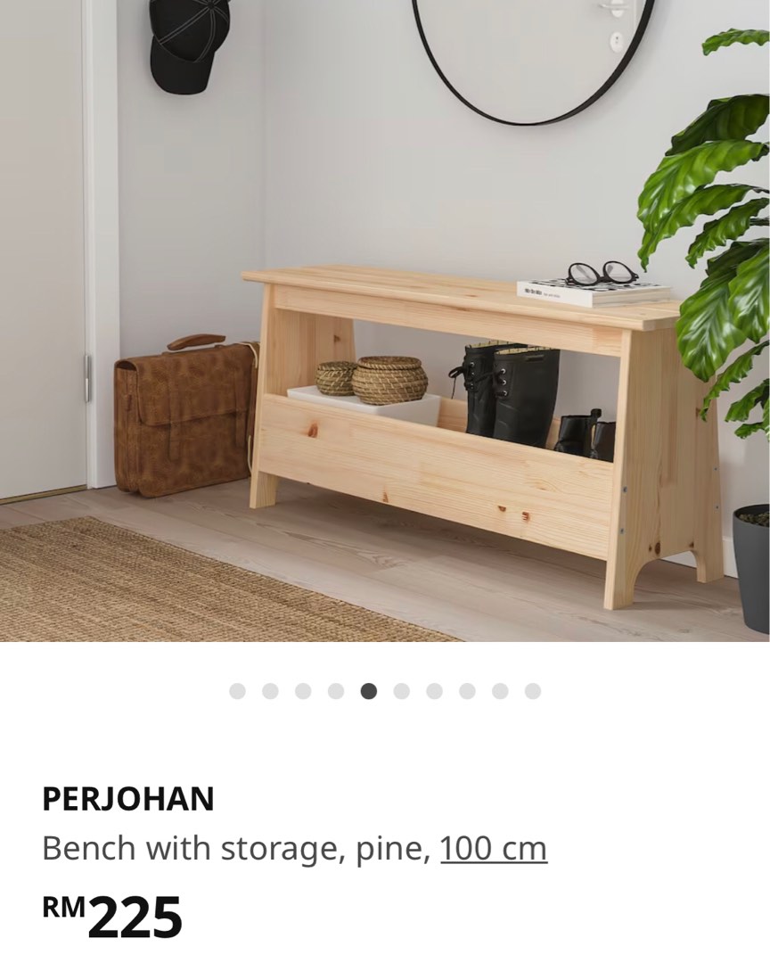 IKEA Bench with storage
