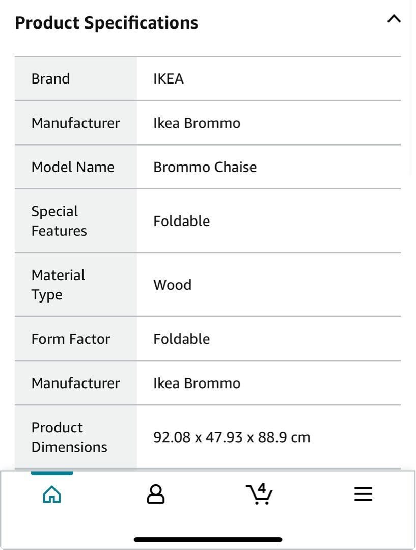 Ikea new arrivals brommo chaise