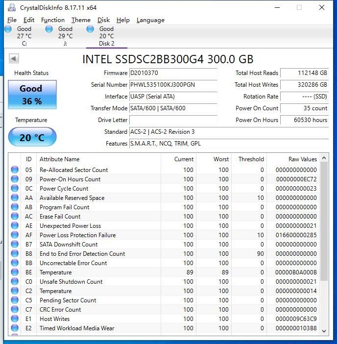 Ssdsc2bb300g4 hotsell