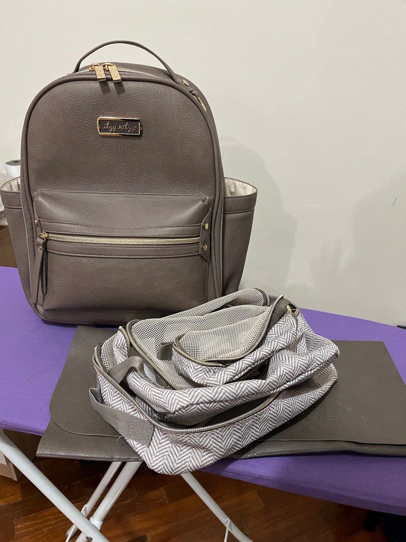 Itzy Ritzy Chic Mini Diaper Bag in Taupe Babies Kids Going Out