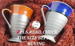 Japanese ~Ceramic Footed Tea Coffee Cup~ Pair~